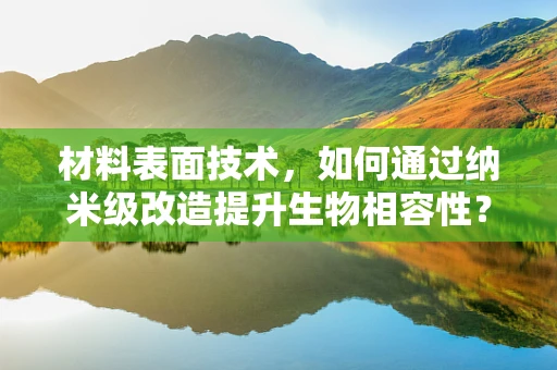 材料表面技术，如何通过纳米级改造提升生物相容性？