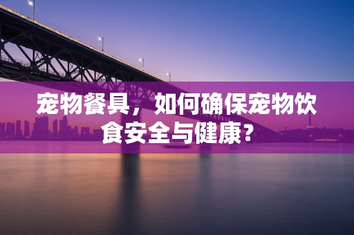 宠物餐具，如何确保宠物饮食安全与健康？