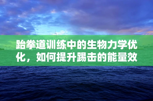 跆拳道训练中的生物力学优化，如何提升踢击的能量效率？