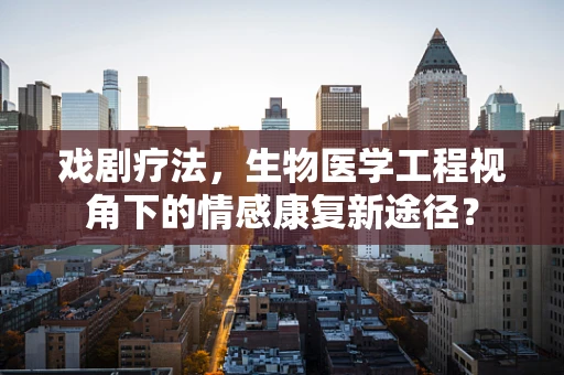 戏剧疗法，生物医学工程视角下的情感康复新途径？