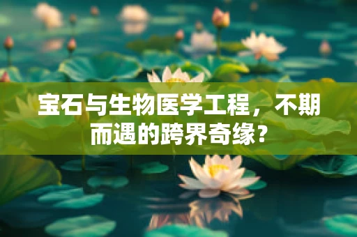 宝石与生物医学工程，不期而遇的跨界奇缘？
