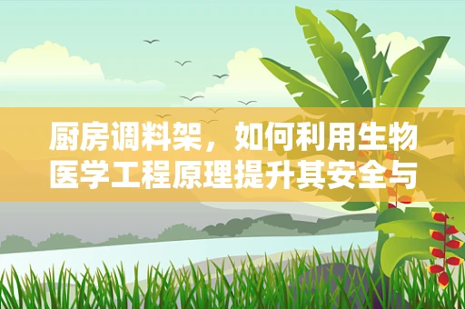 厨房调料架，如何利用生物医学工程原理提升其安全与便利性？