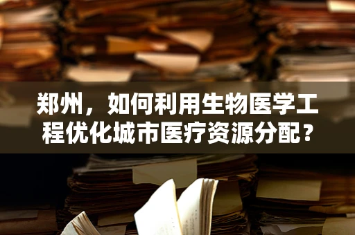 郑州，如何利用生物医学工程优化城市医疗资源分配？