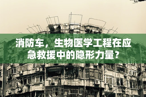 消防车，生物医学工程在应急救援中的隐形力量？